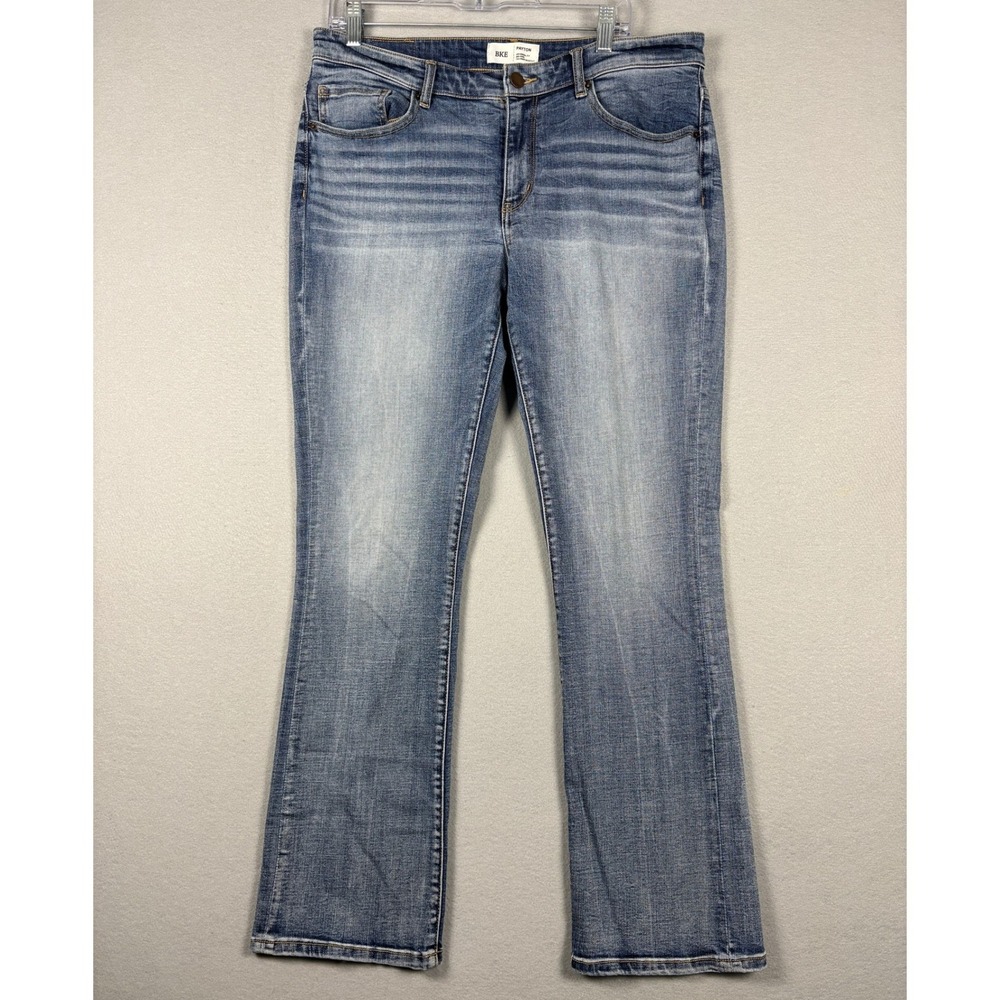 BKE Payton Tailored Bootcut Jeans Mid Rise Medium Wash 31 Blue